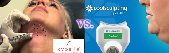 CoolSculpting vs. Kybella Injections for Chin Fat Reduction